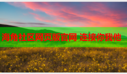 海角社区网页版官网 连接你我他
