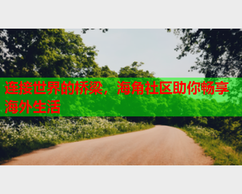 连接世界的桥梁，海角社区助你畅享海外生活
